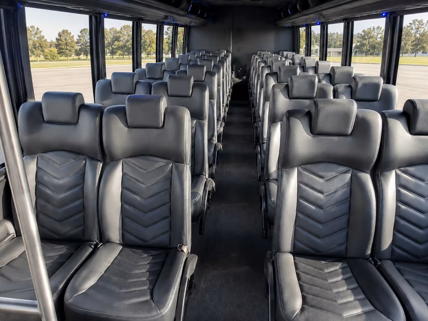 15 passenger minibus interior