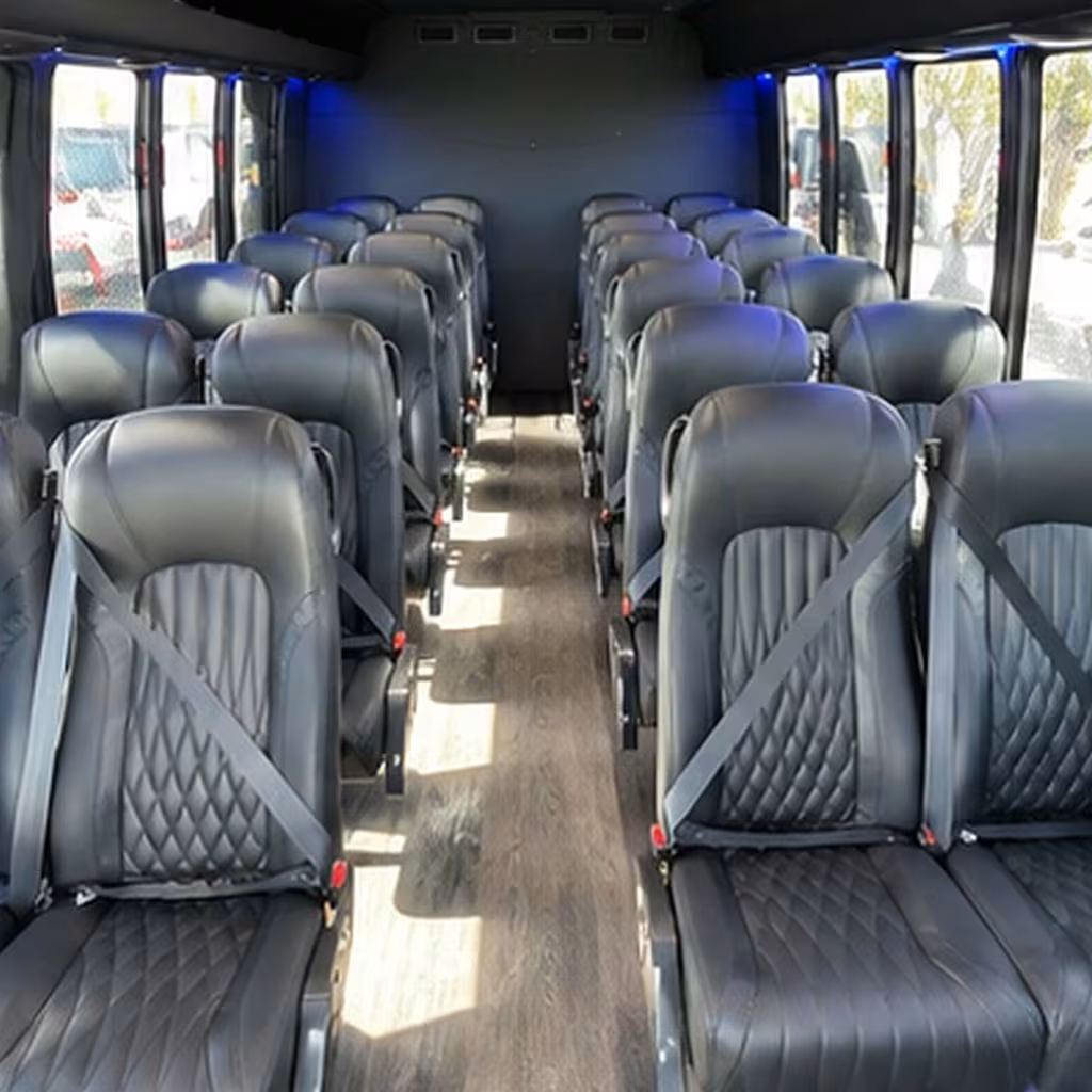 25 passenger minibus inside