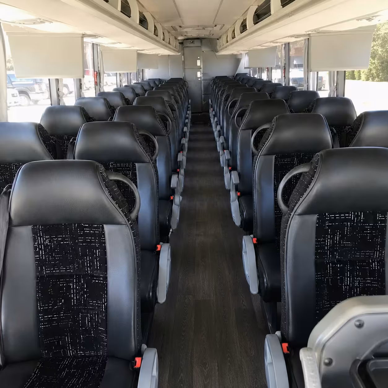 raleigh charter bus interior